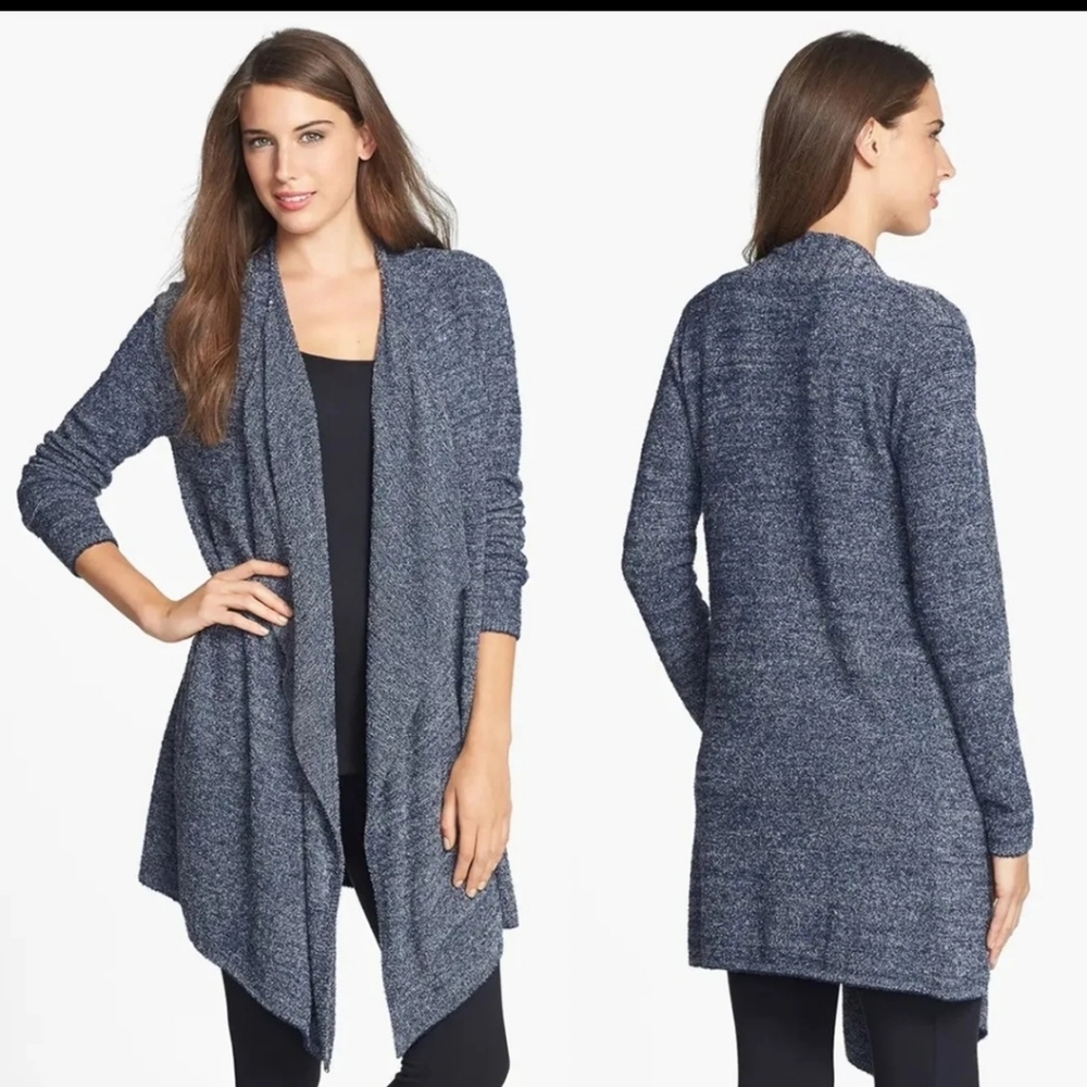 Barefoot Dream CozyChic Lite Calypso Wrap Cardigan, Slate Blue, Size S/M